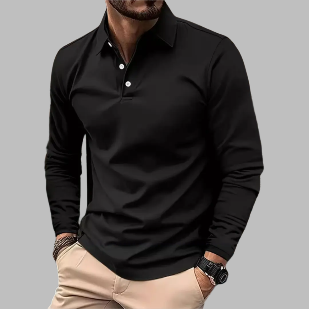 Lucas – Polo à manches longues homme