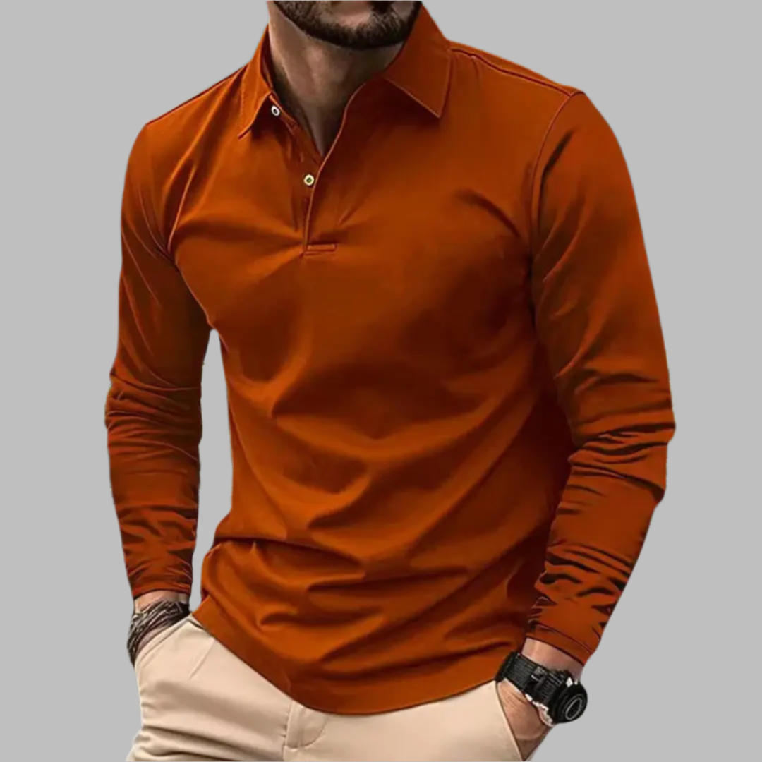 Lucas – Polo à manches longues homme