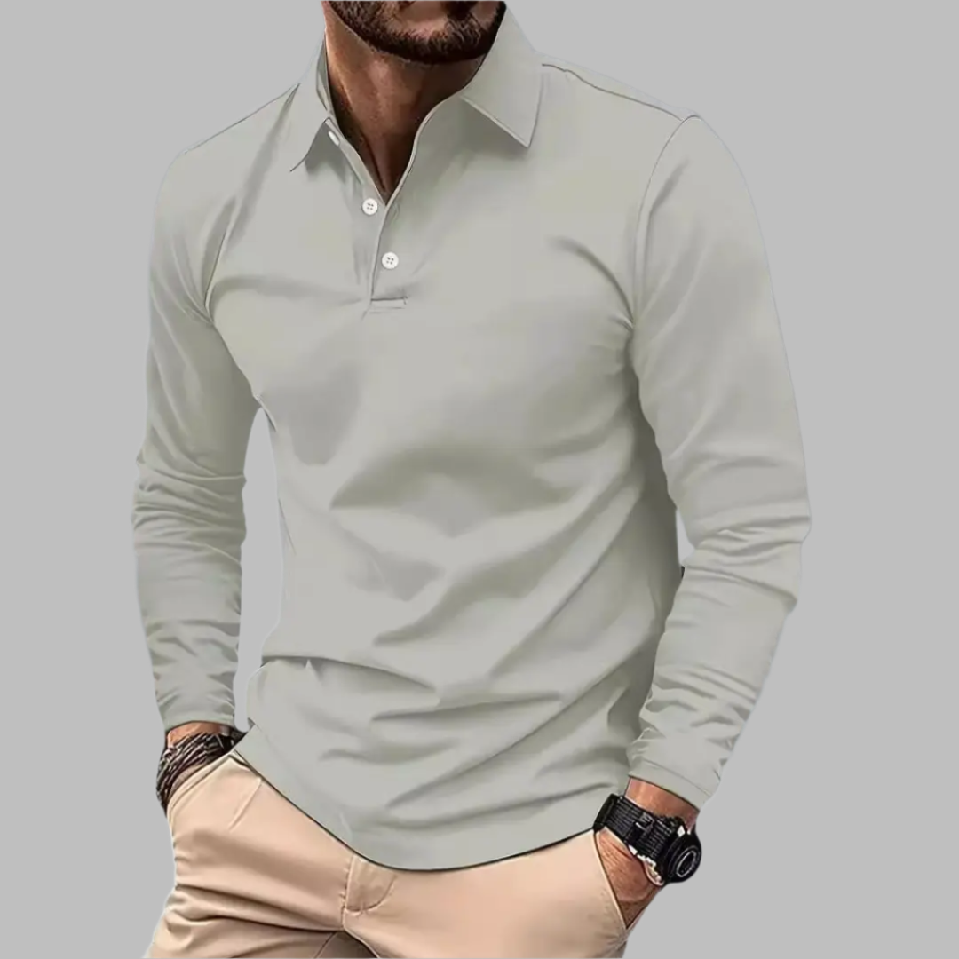 Lucas – Polo à manches longues homme
