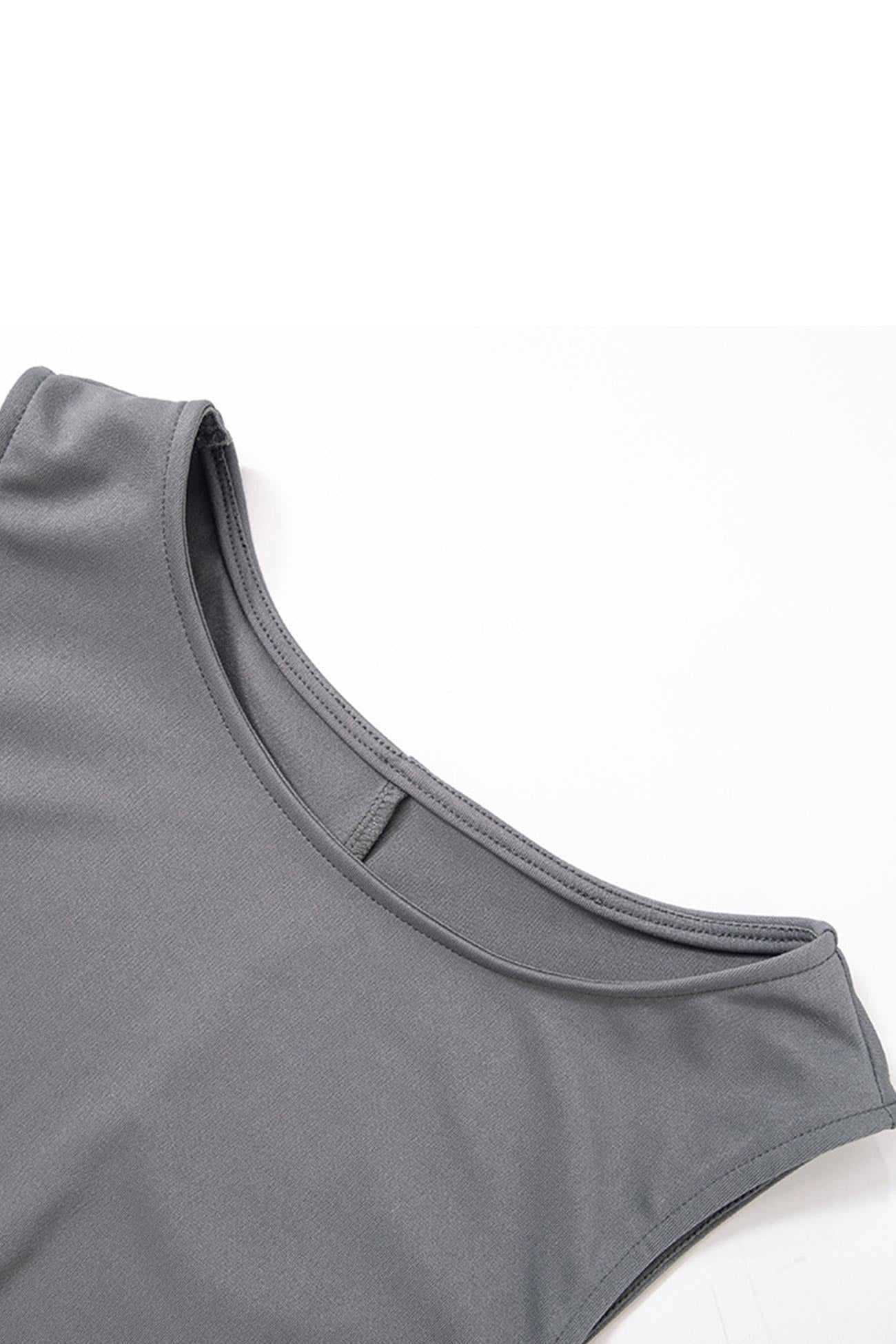Mélina – Robe Débardeur Moulante à Col Rond