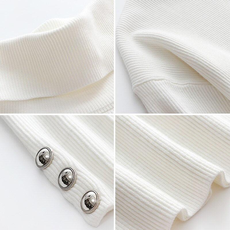 Ariane – Pull femme hiver col montant élégant