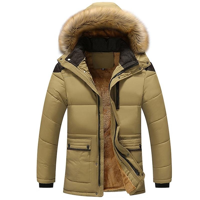 Lucien – Veste d’hiver homme avec capuche et col en fourrure