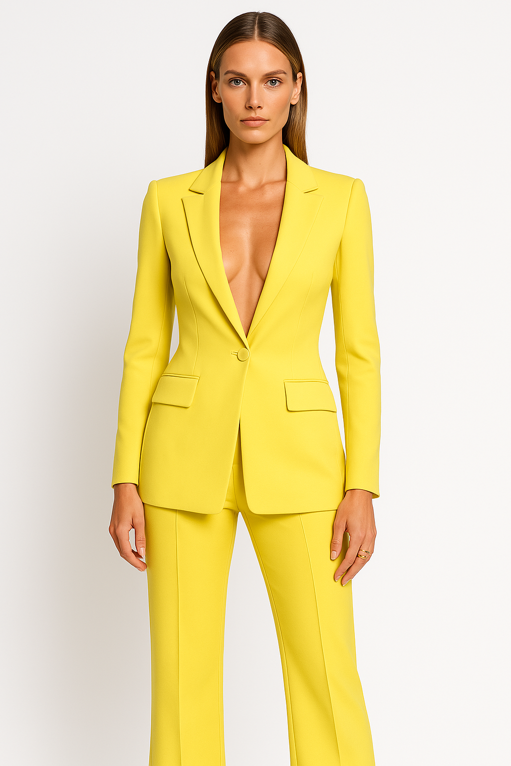 Sarah – Ensemble tailleur avec blazer et pantalon droit femme