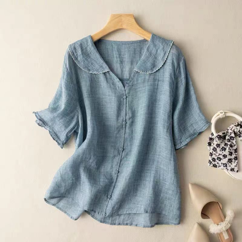 Blandine – Blouse avec détails boutonnés femme