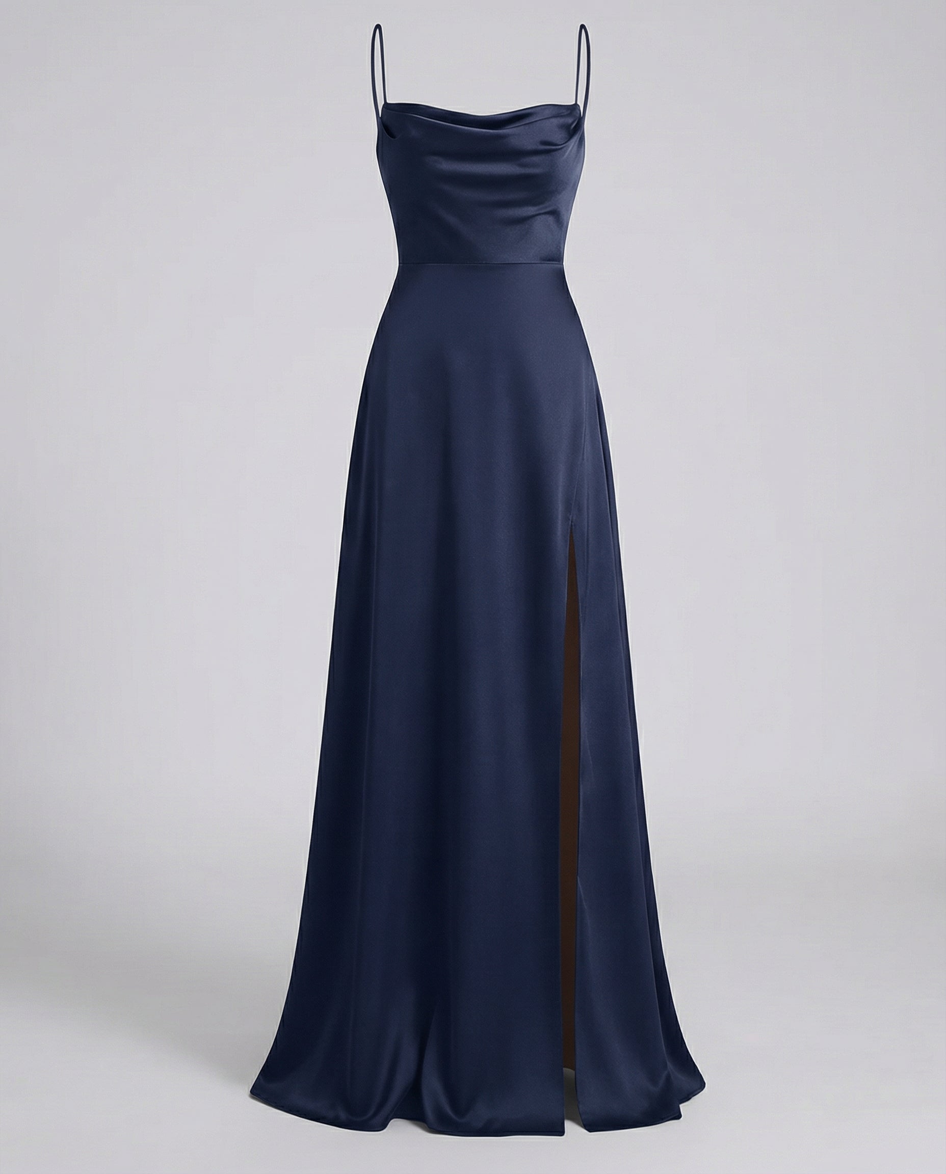 Ombline – Robe maxi élégante à drapé et fente latérale femme
