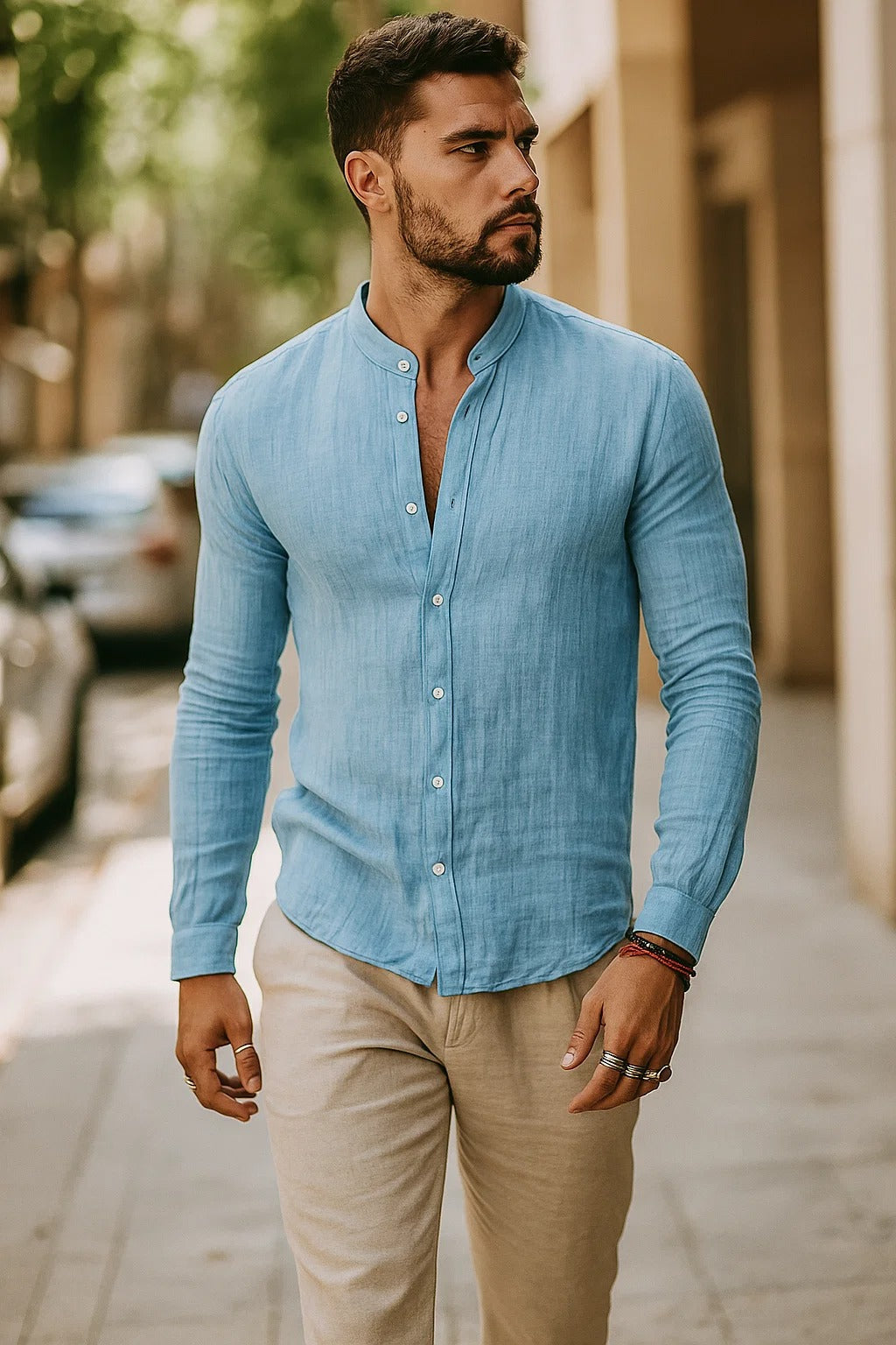 Maxime – Chemise casual à manches 3/4 homme