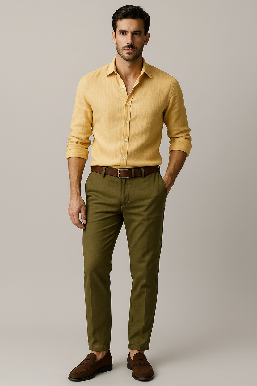 Arthur – Chemise en lin style vintage homme