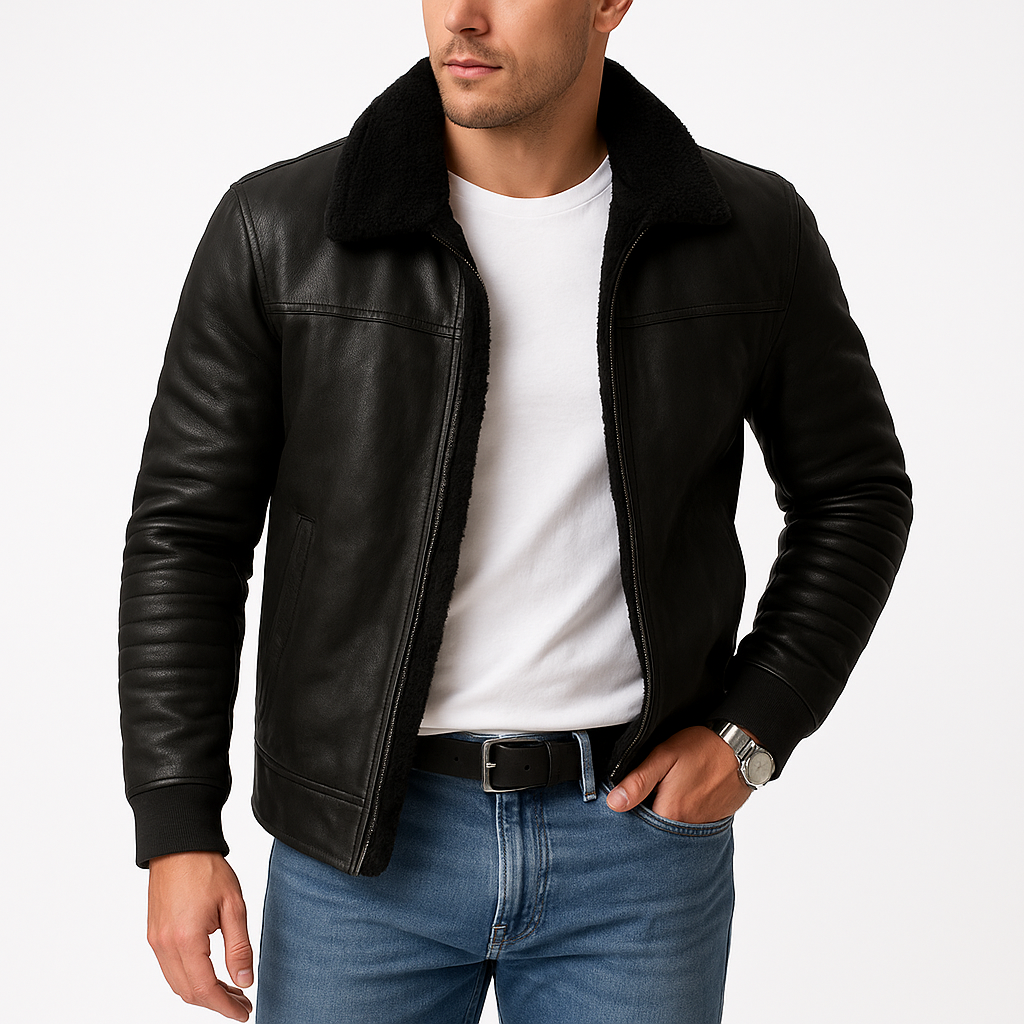 Lucas – Manteau d’hiver avec col homme