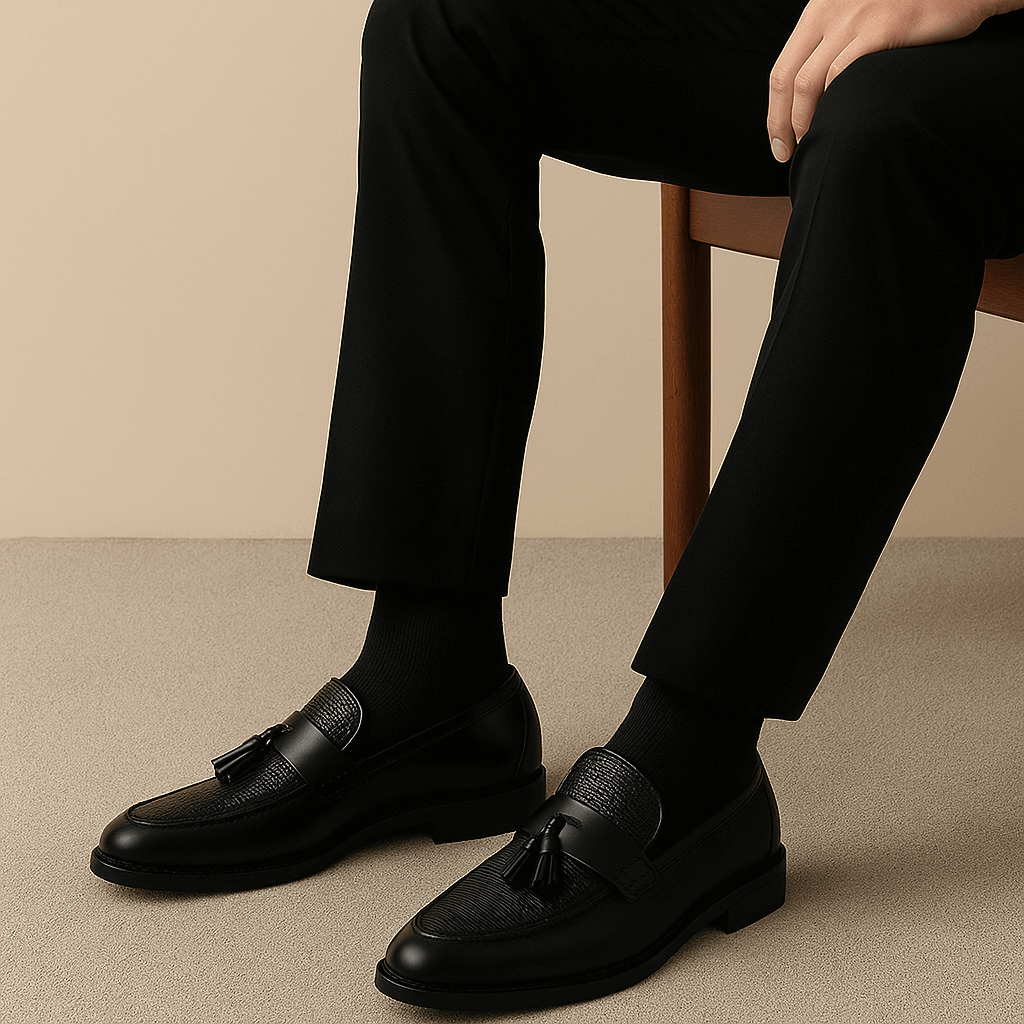 Gaspard – Mocassins tressés à pampilles homme