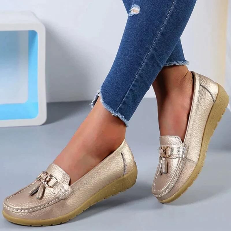 Mocassins femme en cuir souple et respirant 6