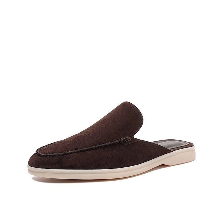 Mocassins homme à enfiler à dos ouvert chaussures sans lacets été