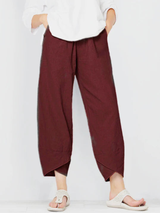Nathalie – Pantalon légèrement raccourci femme