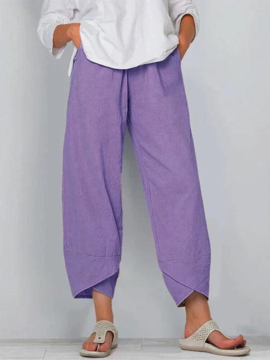 Nathalie – Pantalon légèrement raccourci femme