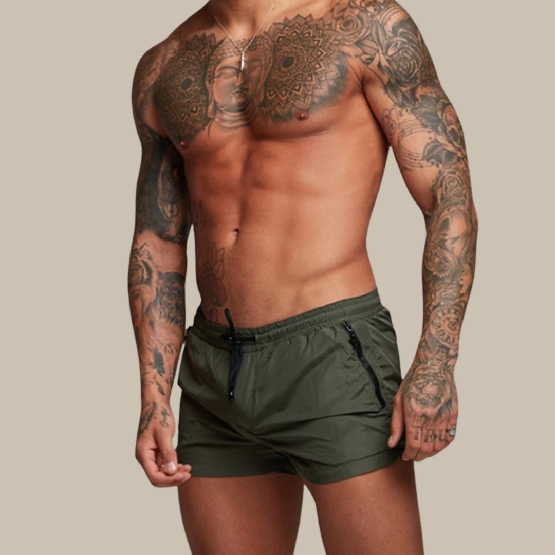 Gaspard – Short de bain court extensible homme