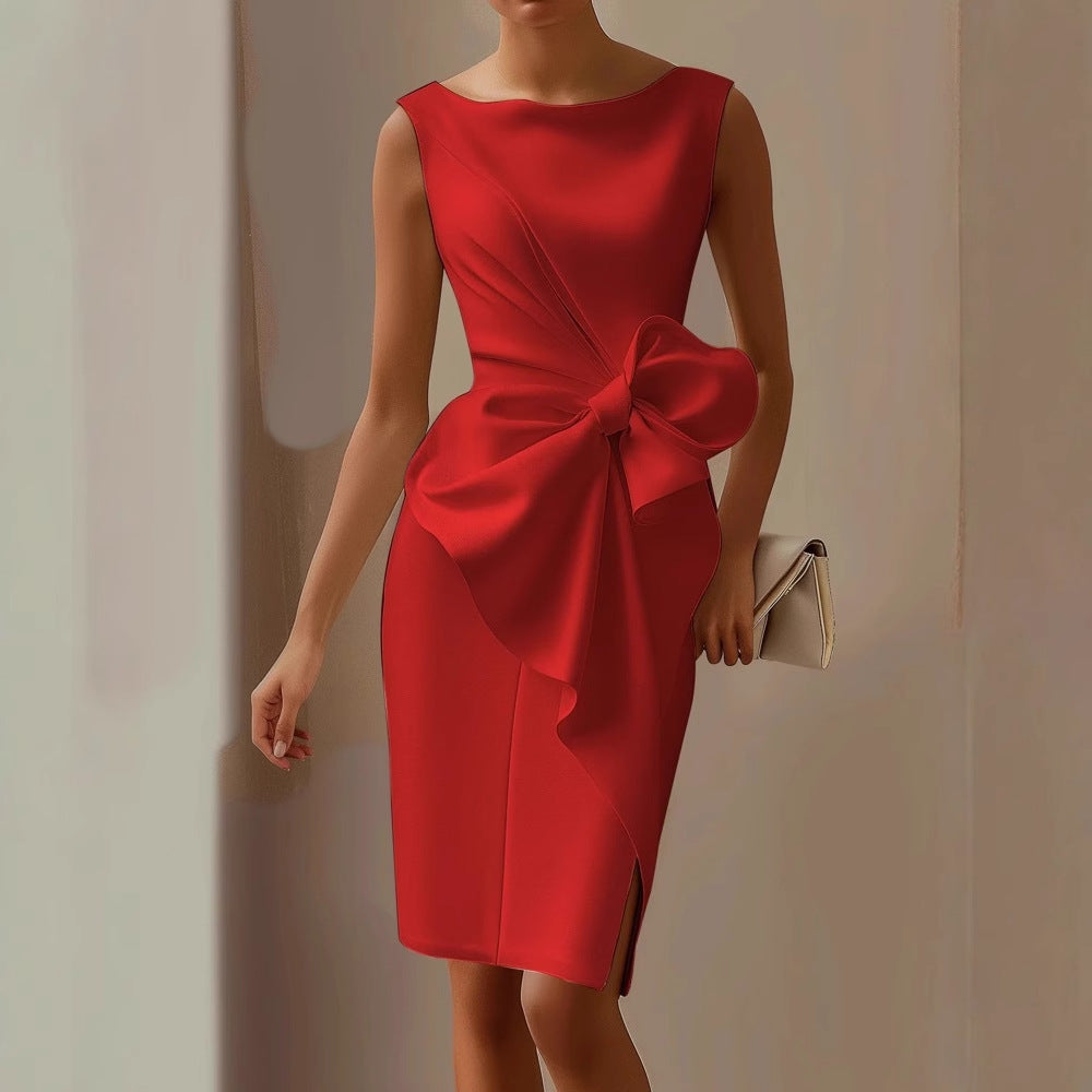 Roseline – Robe mini d'été élégante sans manches femme