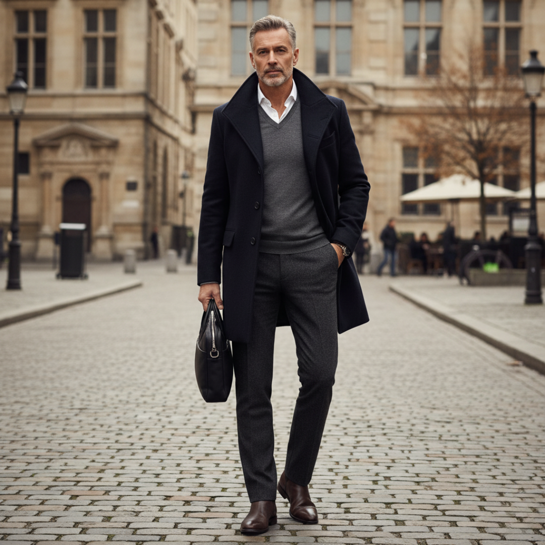 Mathis – Manteau long homme élégant