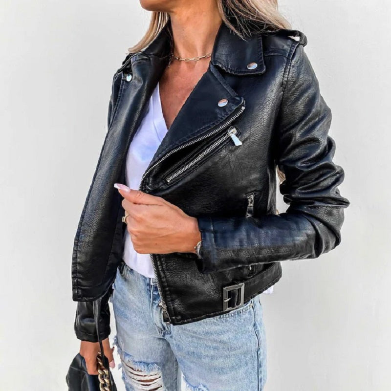 Camille – Veste femme biker