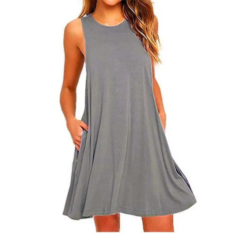 Romane – Robe t-shirt ample à poches