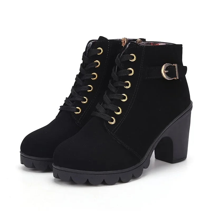 Léa – Bottines femme à talon bloc
