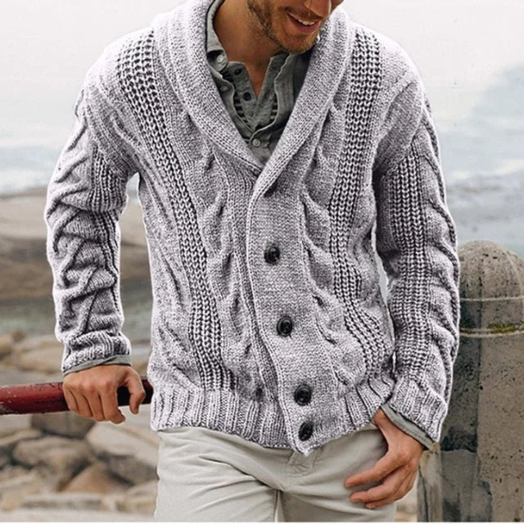 Matthieu – Cardigan boutonné homme