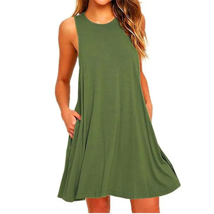 Romane – Robe t-shirt ample à poches