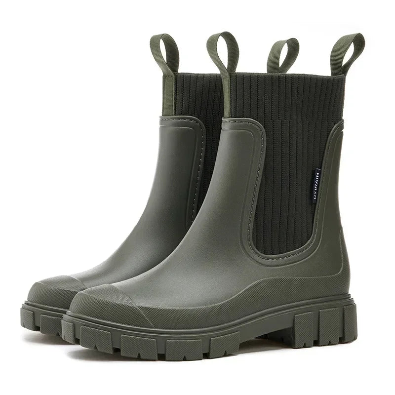 Émilie – Bottes de pluie femme avec tige élastique