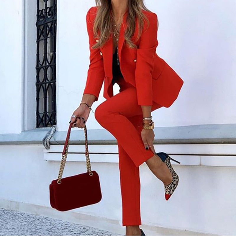 Manon – Ensemble blazer et pantalon femme