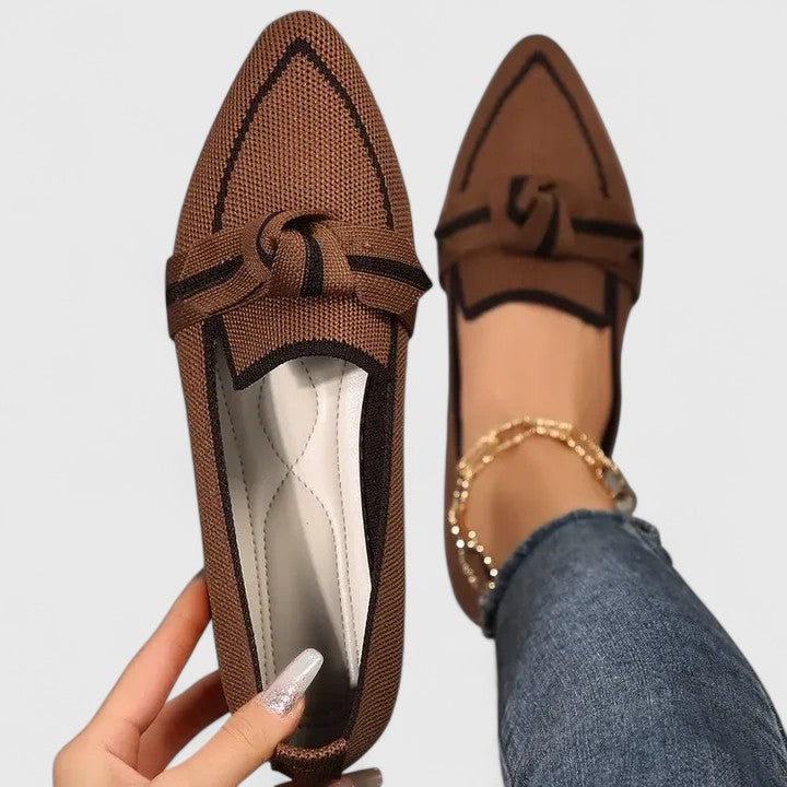 Salomé – Mocassins à bout pointu avec nœud femme