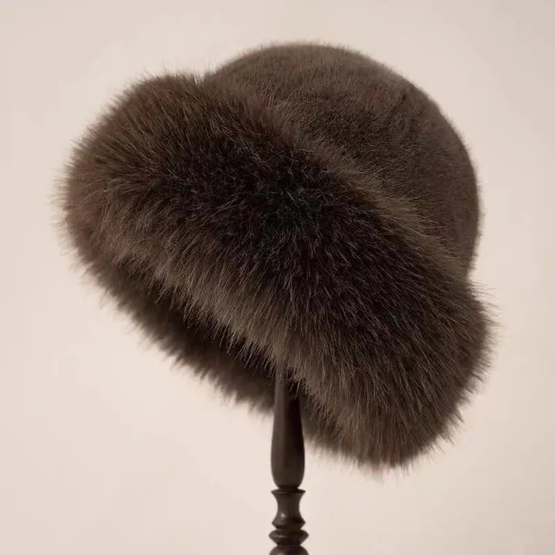 Bérénice – Bonnet en fausse fourrure élégant femme