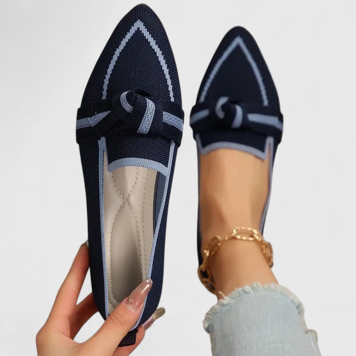 Salomé – Mocassins à bout pointu avec nœud femme