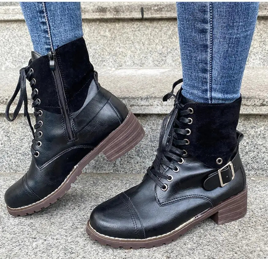 Lucie – Chaussures à lacets femme avec boucle