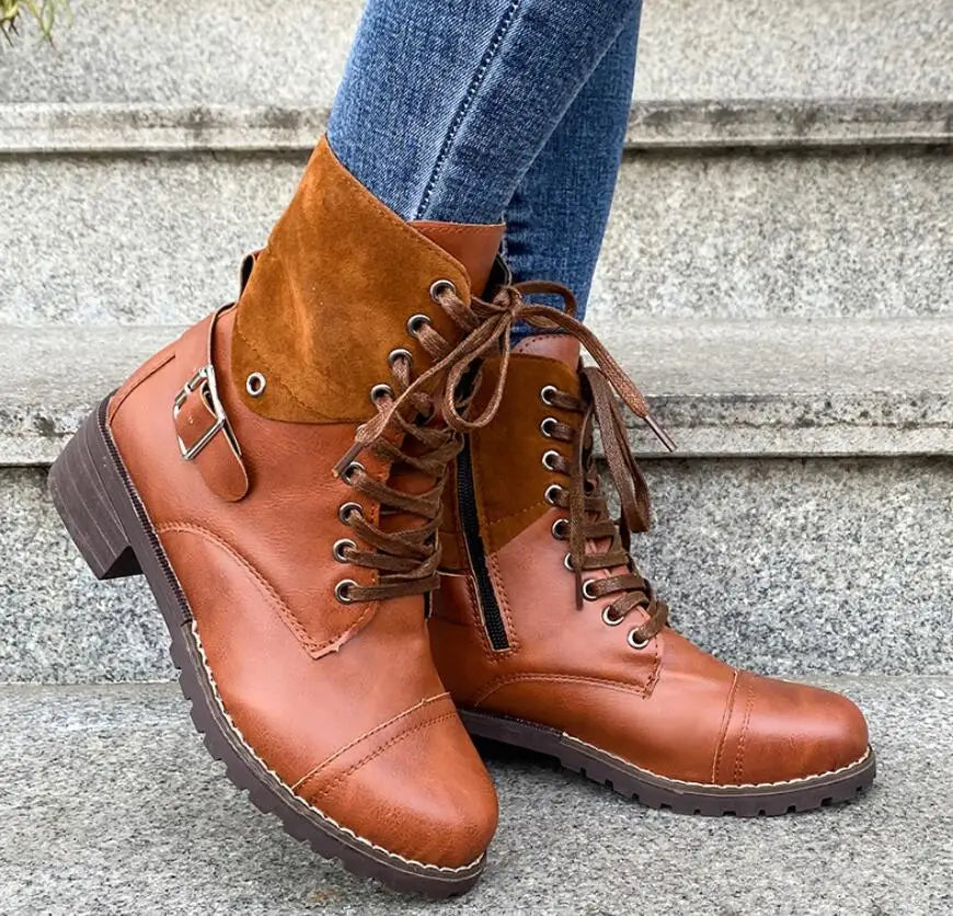 Lucie – Chaussures à lacets femme avec boucle