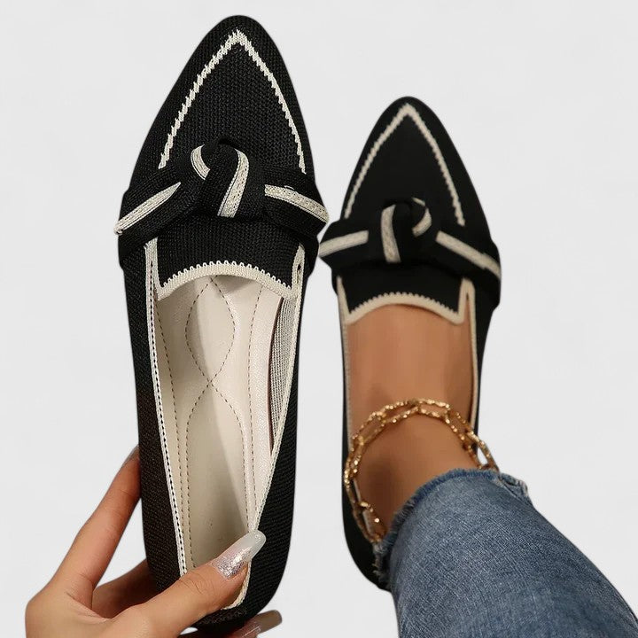 Salomé – Mocassins à bout pointu avec nœud femme