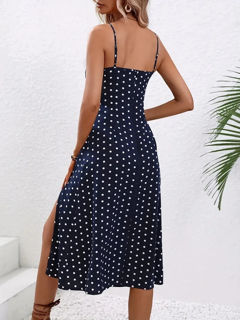 Océane – Robe de plage bohème fleurie à fines bretelles