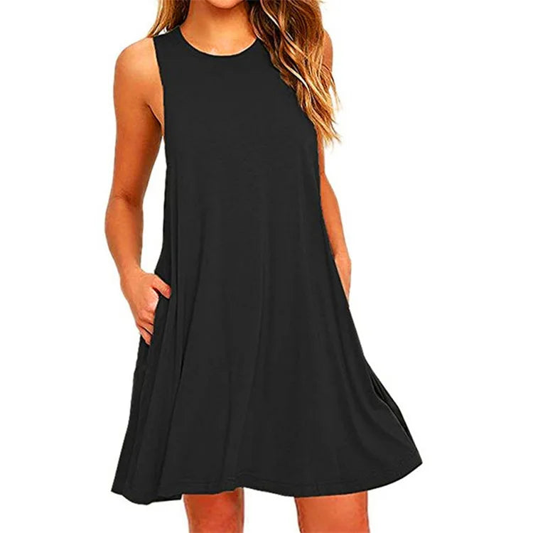 Romane – Robe t-shirt ample à poches