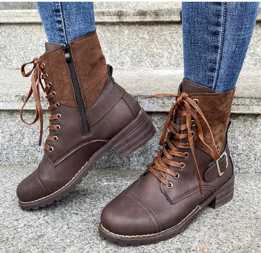 Lucie – Chaussures à lacets femme avec boucle