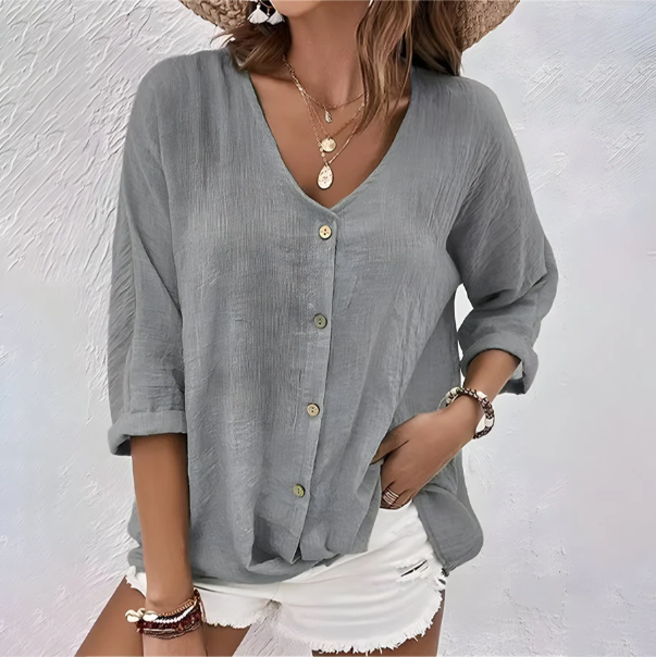 Aurore – Blouse boutonnée femme