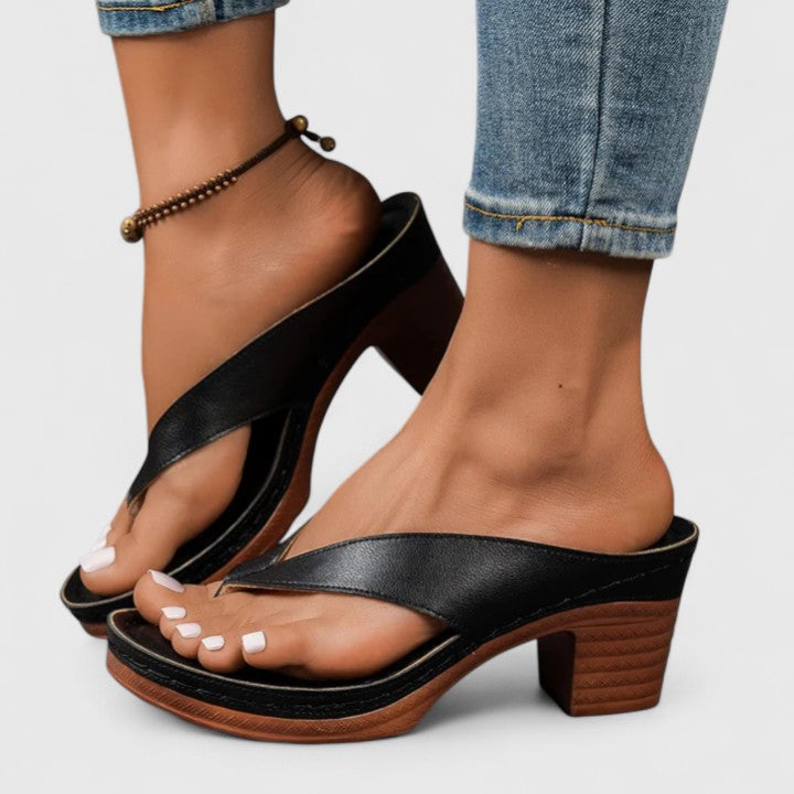 Océane – Mules à talon bloc femme