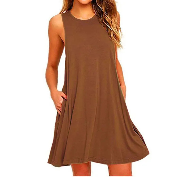 Romane – Robe t-shirt ample à poches