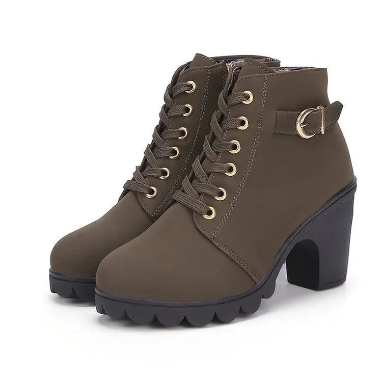 Léa – Bottines femme à talon bloc
