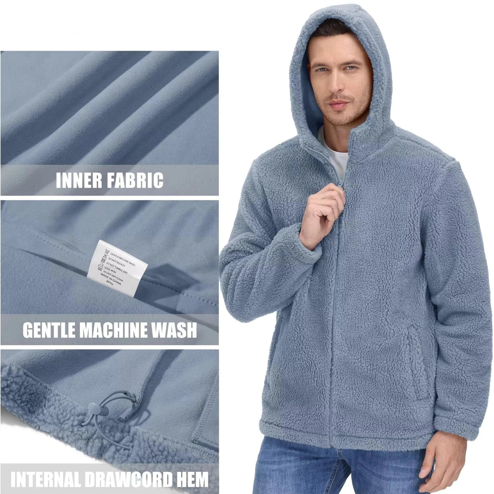 Mathis – Veste homme polaire à capuche