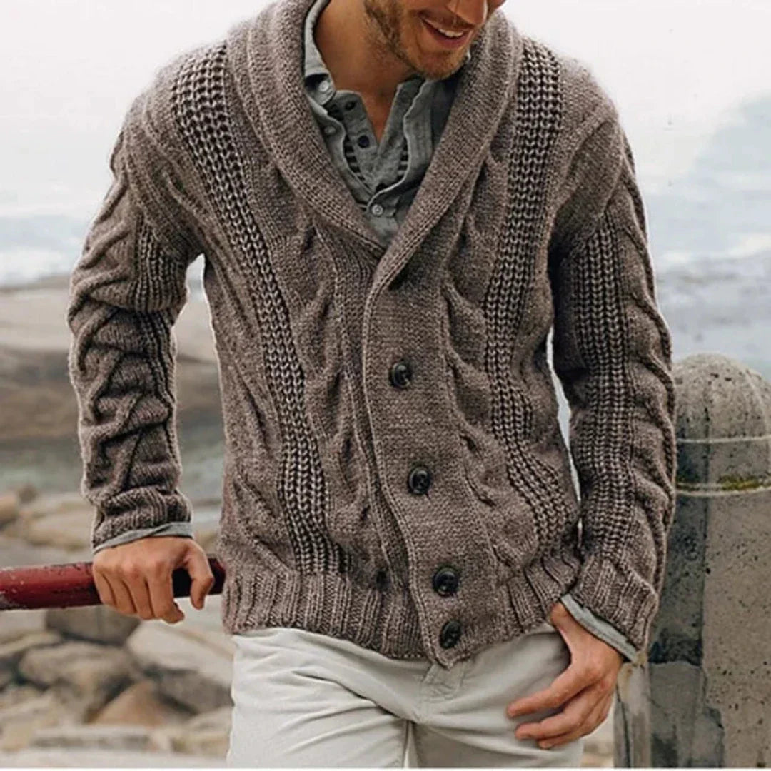 Matthieu – Cardigan boutonné homme