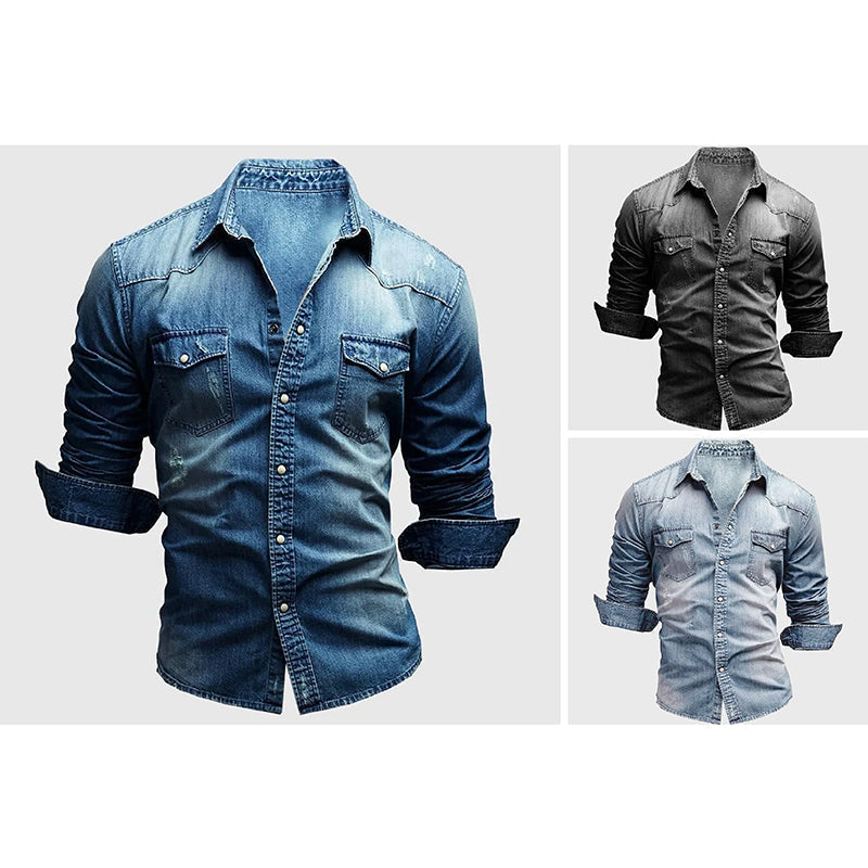 Lucas – Chemise en denim homme