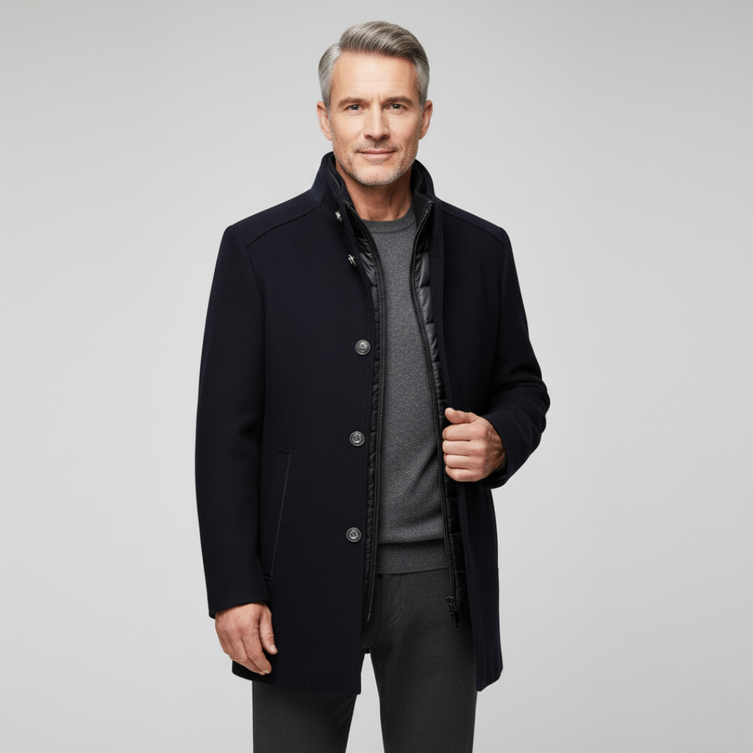 Julien – Manteau homme hiver boutonné