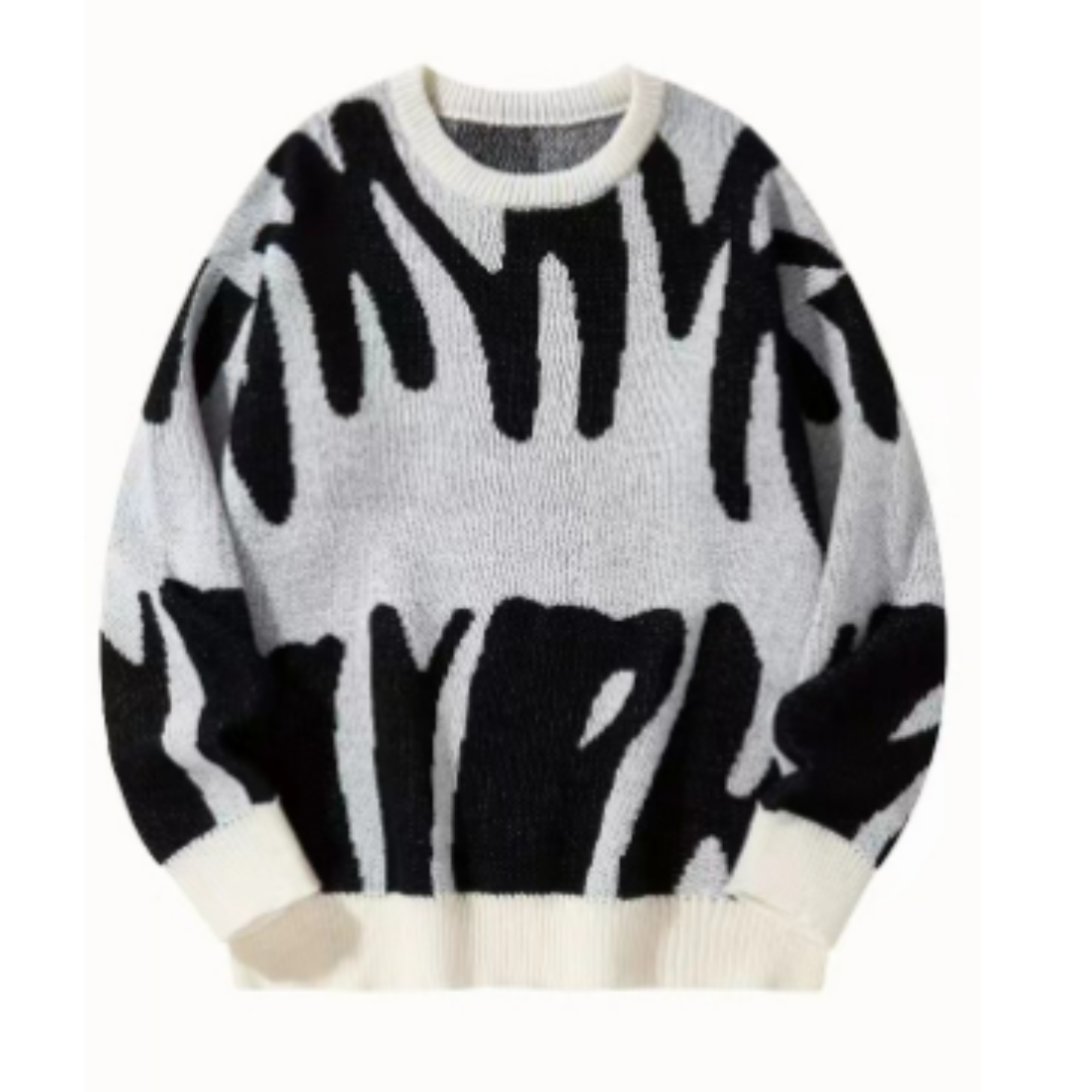 Émile - Pull imprimé décontracté homme