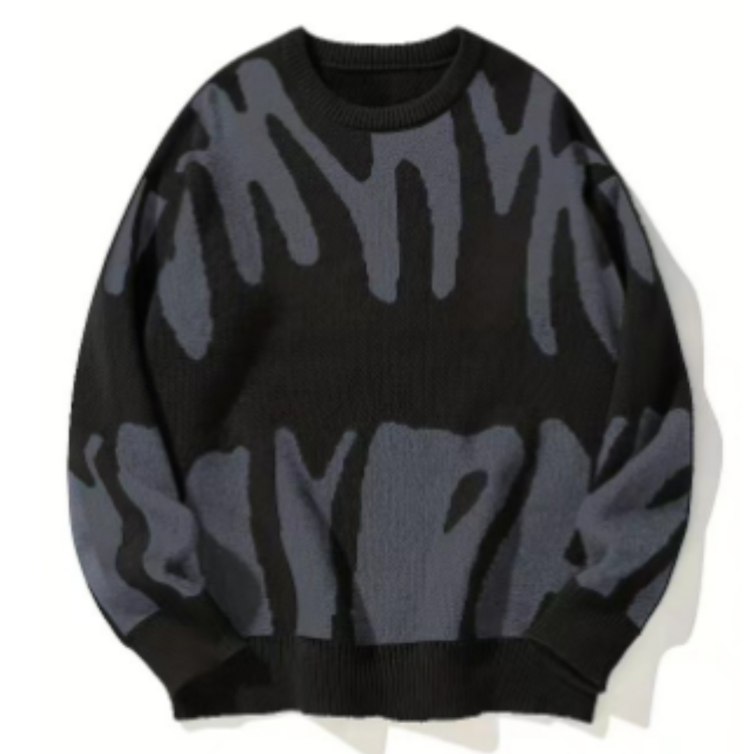 Émile - Pull imprimé décontracté homme