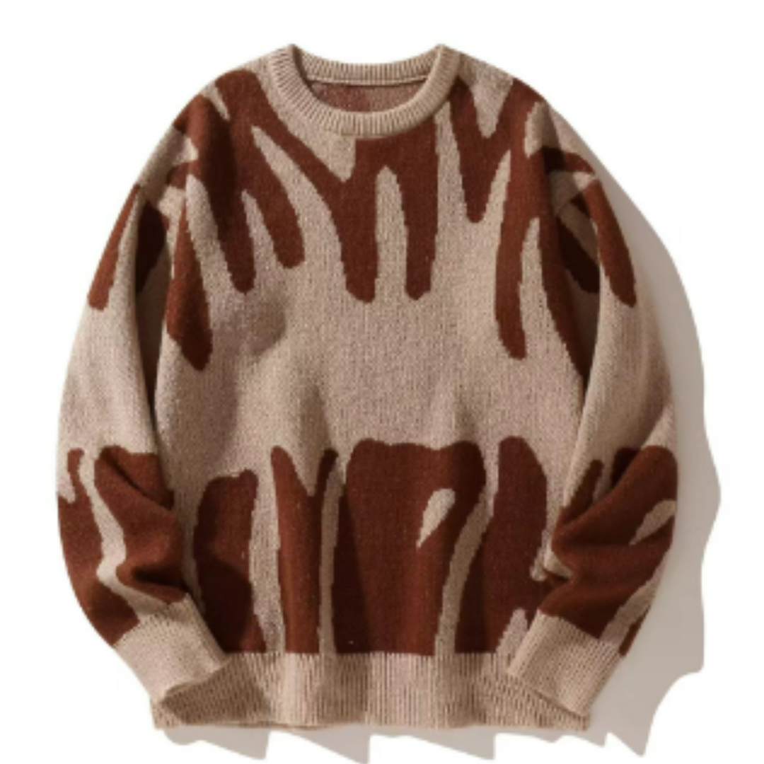 Émile - Pull imprimé décontracté homme