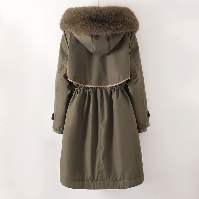 Inès – Parka femme hiver longue à capuche