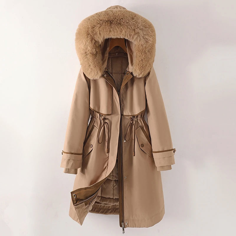 Inès – Parka femme hiver longue à capuche