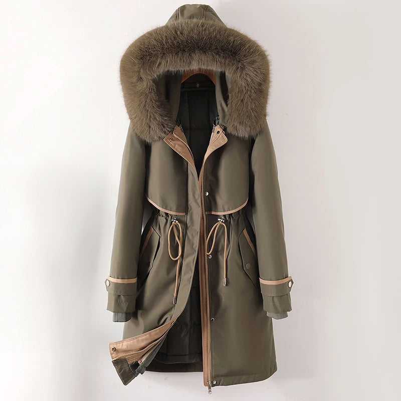 Inès – Parka femme hiver longue à capuche